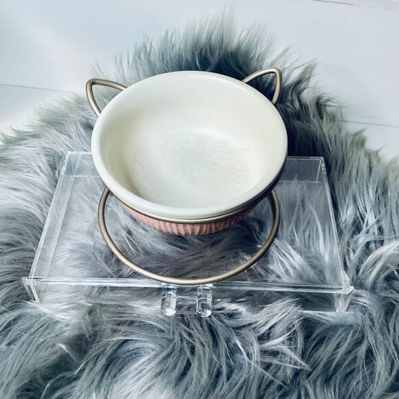 Whisker City Cat Ears Elevated Stand with Ribbed Ceramic Bowl NEW w/o Tags - Picture 5 of 6